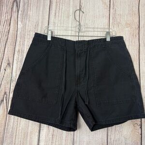 Vince Womens Drawstring patch pocket black  shorts size medium